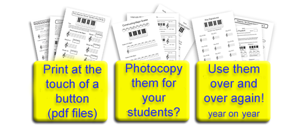 music teaching worksheets