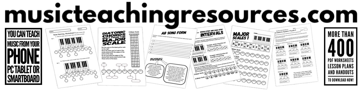 printable music worksheets and lesson plans