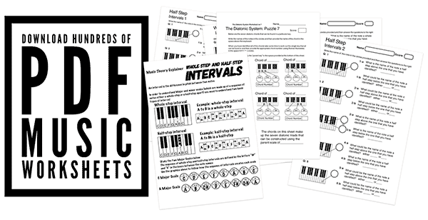  music worksheets PDF