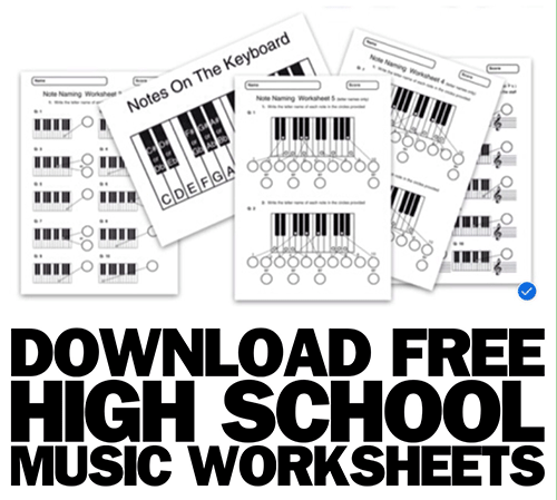 high school music theory worksheets