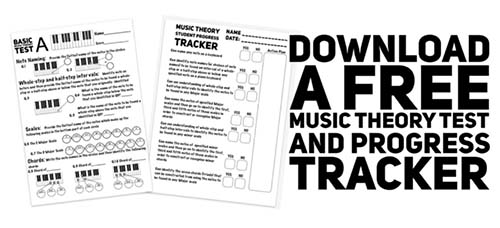  Free Music Theory Worksheet with student progress tracker