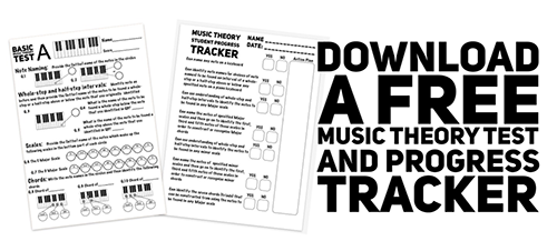 printable PDF music theory worksheets and lesson plans